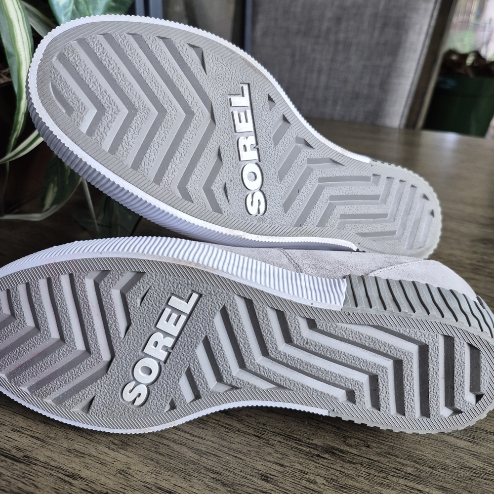 Sorel Gray Slip-On Sneakers with Elastic Panels - Picture 11 of 11